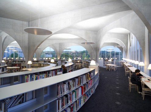 Tama Art University Library, Hachioji-shi, Tokyo, Japan.