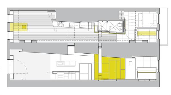 The unit's floor plan.