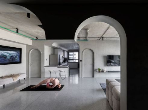 the apartment is spacious and perfect for yoga