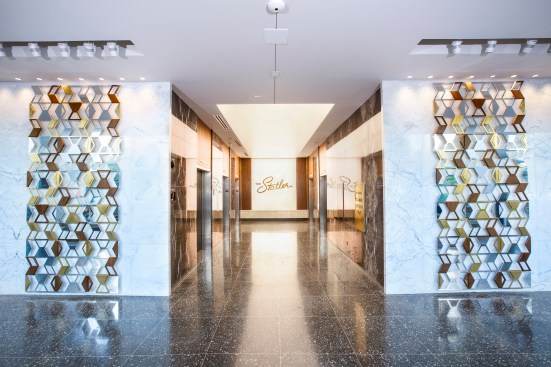 Elevator Bank and Lobby