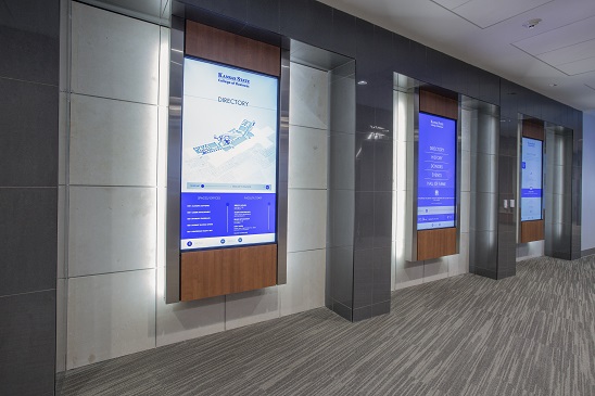 KSU College of Business interactive wayfinding displays