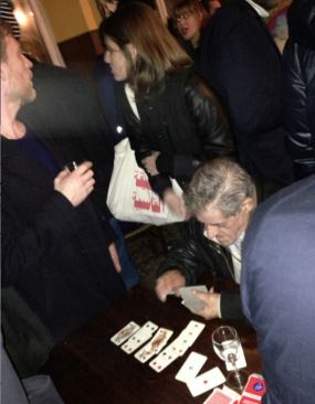 The scene at the Apartamento after-party, where young designers and journalists mixed and mingled with Italian veterans, who proved undisturbed by the extra hubbub at their local watering hole.