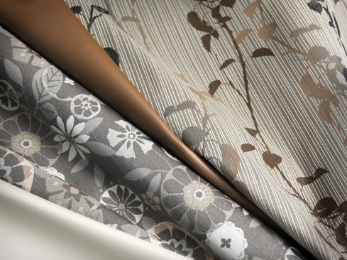 More healthcare designers are trying to put into practice the ideas behind biophilia, human beings’ innate affinity to nature. 
Momentum Textiles attempts to do so with 
Botanica, a collection of four durable, bleach-cleanable fabric types, which include 
Naked Nylon 2 (NN2), a recycled nylon upholstery; 
Silica Tech, a PVC-free silicone and polyester upholstery fabric; 
Dayspell, a collection of upholstery textiles made from post-consumer recycled polyester and solution-dyed nylon; and 
Fluent, a privacy curtain made from recycled, fire-resistant polyester fibers. Shown left to right are Silica Tech, Trove (in the NN2 collection), Silica (predecessor to Silica Tech), and Banter (in the NN2 collection). 
Read more.