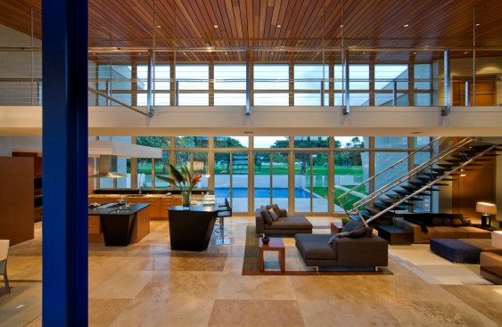 living room, kitchen