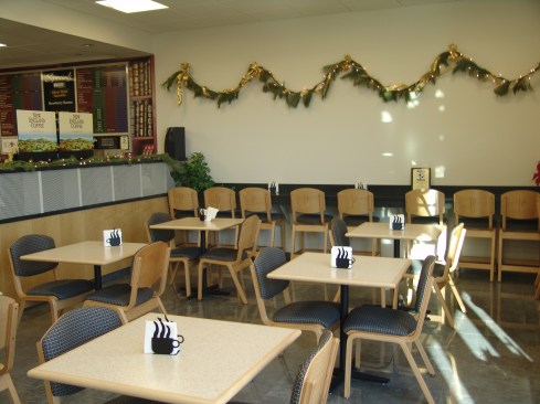 Bookmark's seating area