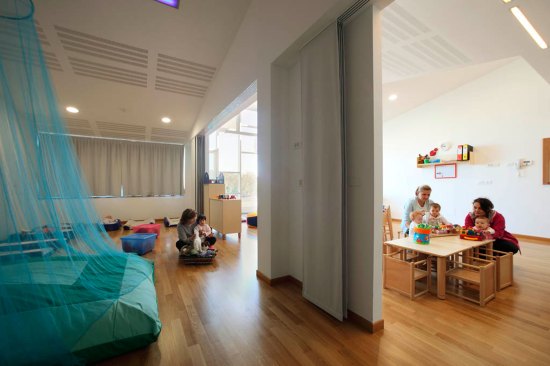 interior of classroom