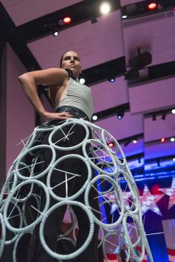 VOA Associates won the Most Unique Material Award for their outfit inspired by Andrew Johnson.