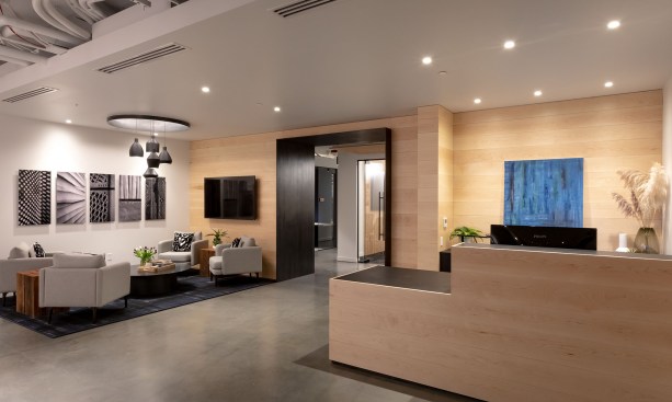 The lobby at Weber Thompson's office. 