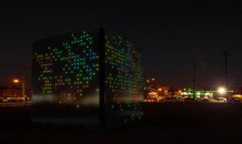 LEDs embedded in Mobile ArtSpace container’s skin