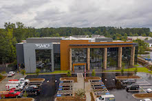 The Peachtree City Planning Commissioners commented favorably on the "look" that the three-story building brings to Peachtree's Lexington Circle neighborhood.
