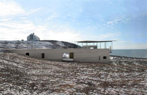 The projects starkly modern design deliberately evokes the sense of isolation painter Edward Hopper celebrated and documented from his studio.