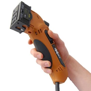 The EC330 Mini Saw makes plunge cuts in a variety of materials and will make traditional cuts in concrete, steel rebar, granite, marble, PVC, and aluminum. An adjustable knob allows users to dial in cutting depths and an "ergo-guard-lock" provides a safe protection against accidental guard compression. The tool comes with three blades. Newexaktsaw Inc. 
www.newexaktsaw.com.