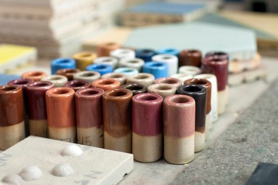 A record of colors used for a project.