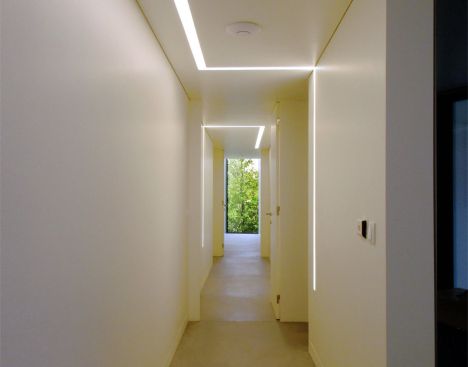 concrete house corridor