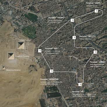 Aerial view of the cultural loop