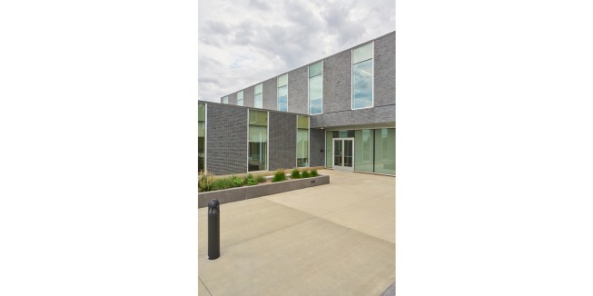 Exterior corner detail. 