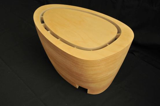 Building model, aerial view