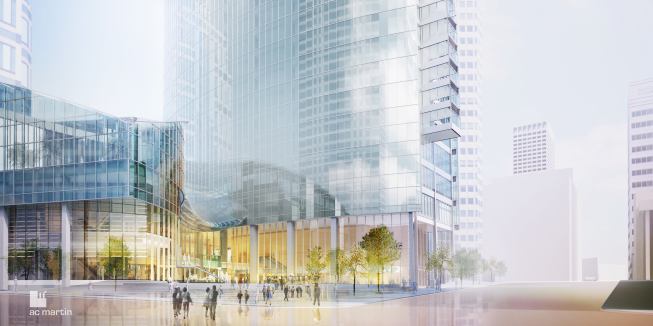 Retail will occupy the ground level.