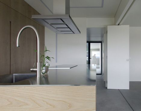 concrete house kitchen