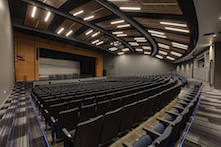 Complementing the ceiling clouds' high performance, their Metalwood® Cherry woodgrain finish presents a refined aesthetic with practical durability. Sturdy, extruded aluminum Infinity™ perimeter trim is finished to match in Cherry, neatly framing the ceiling clouds.