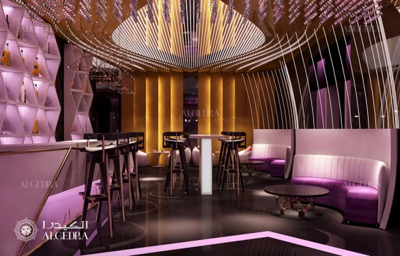 Luxury bar interior design