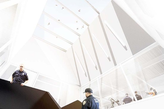 Light core from entry stair.