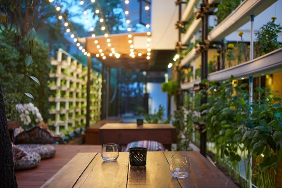Romantic dining area