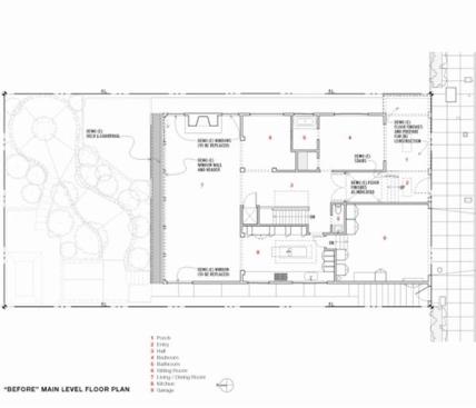 The projects original floor plan.