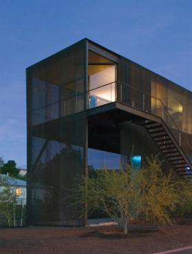 With a residential loft above and a two-level architecture studio below, the Xeros Residence wraps live and work functions in a 1,650 square foot package.