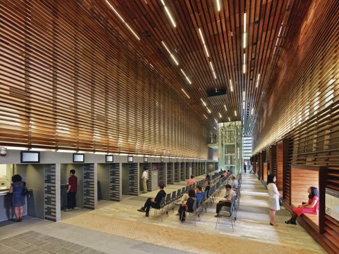 The jurors also expressed their admiration for the building’s “softening-edge component,” the extensive use of wood and joinery that frame many of its interiors.