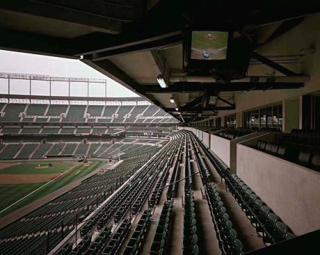 Oriole Park at Camden Yards, Baltimore, by Populous, formerly HOK Sport.