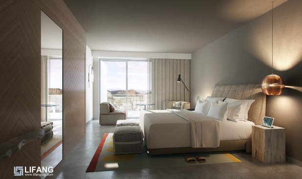 Comfortable interior rendering