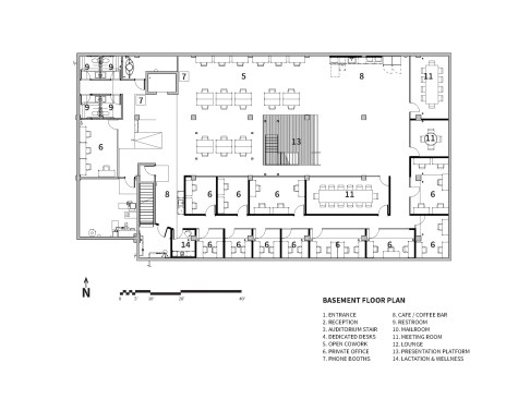 Lower level floor plan