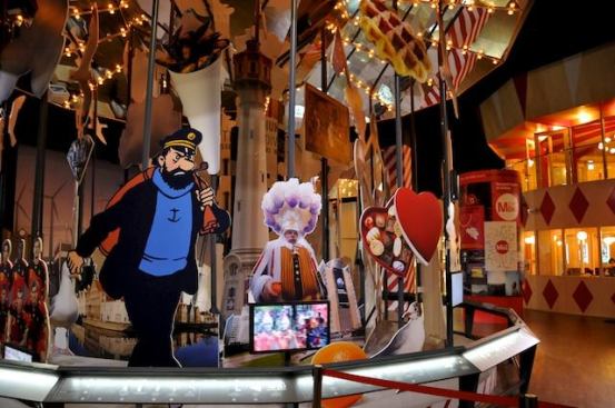 Interior of the Belgium pavilion at the Yeosu World Expo 2012, an example of space ruled by signs