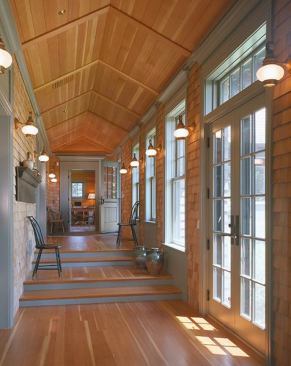 2008 CHDA Merit Award: Custom Home More Than 5,000 Square Feet Mount Desert Island, Maine, Residence Entrant/Architect: Albert, Righter & Tittmann Architects, Boston; Builder: Al Jensen, Dixmont, Maine A sun-filled corridor brings light into the first-floor rooms and is a source of passive solar warmth.