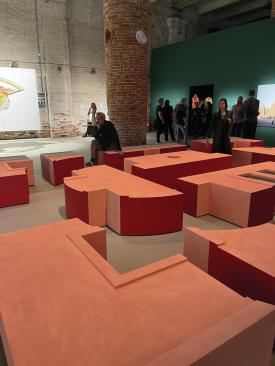 An installation from 2023 Golden Lion winner DAAR