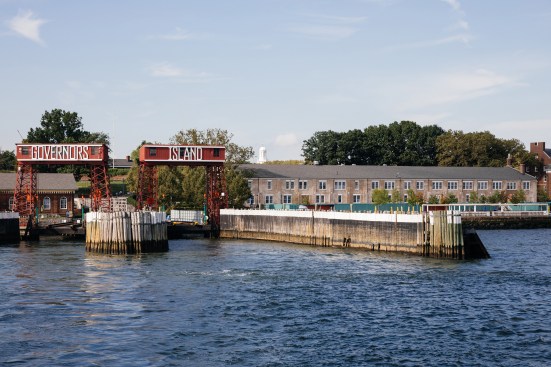 LMCC's Arts Center, right, seen from New York Harbor