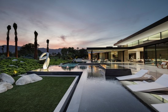 Serenity Indian Wells luxury resort style desert home swimming pool view