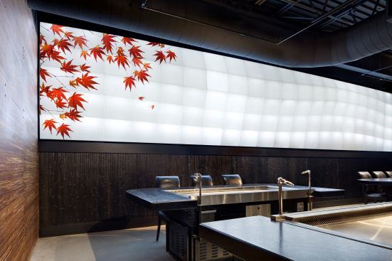 A completed installation at a Kobe Steak House in Omaha, Neb.