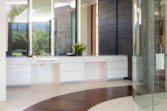 Serenity Indian Wells luxury modern desert home  bathroom vanities