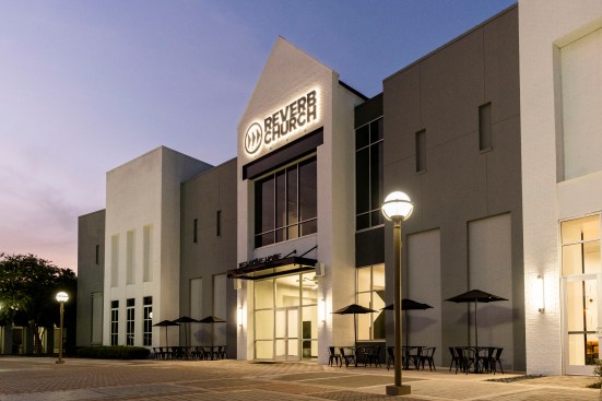Secondary Entry and Exterior Cafe Seating