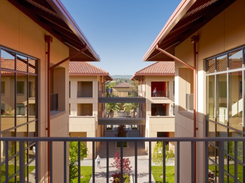 Spaces are residential in scale.