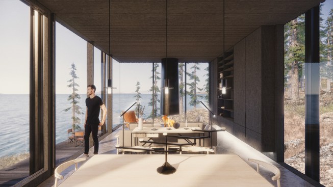 Blakely Island Retreat - Living Room