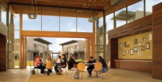 The sustainably grown wood of the interior and the exterior siding adds to the green cachet, but the client decided not to pursue FSC certification-which demands that a chain of custody be established for the wood on its journey from tree to construction site-because of the expense.