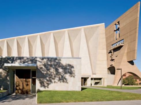 Blessed Sacrament Chapel and Abbey Church Pavilion--Modifications to Marcel Breuer's 1961 St.John's Abbey Church Project, Collegeville, Minn.