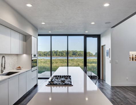 Kitchen looking to the Missouri River to the south