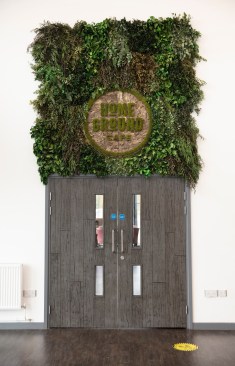 Bespoke Moss Logo Wall