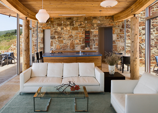 Living room and kitchen