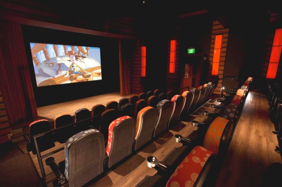 A state of the art 50-seat theatre features a stage & proscenium.