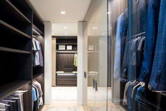 Luxury home modern closet dressing room.